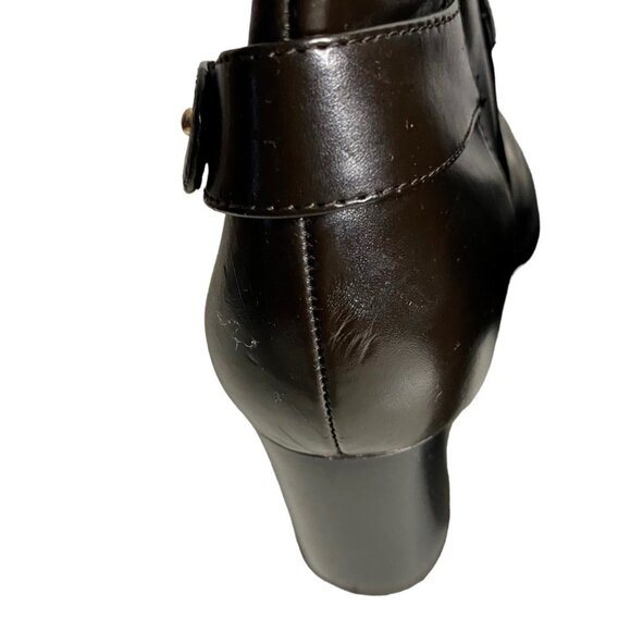 Dockers Women's Chocolate Brown Blocked Ankle Heel Boots - Picture 8 of 10